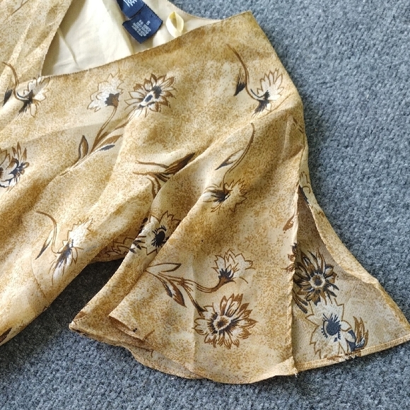 Beige Floral Maxi Dress - Picture 7 of 12